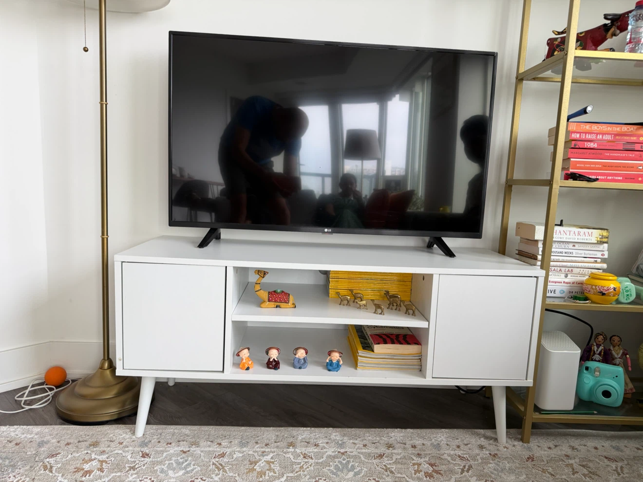 White TV Stand - photo 2