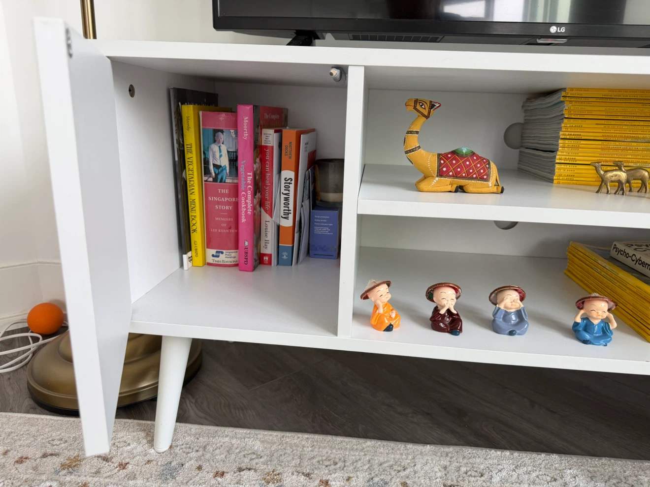 White TV Stand - photo 3