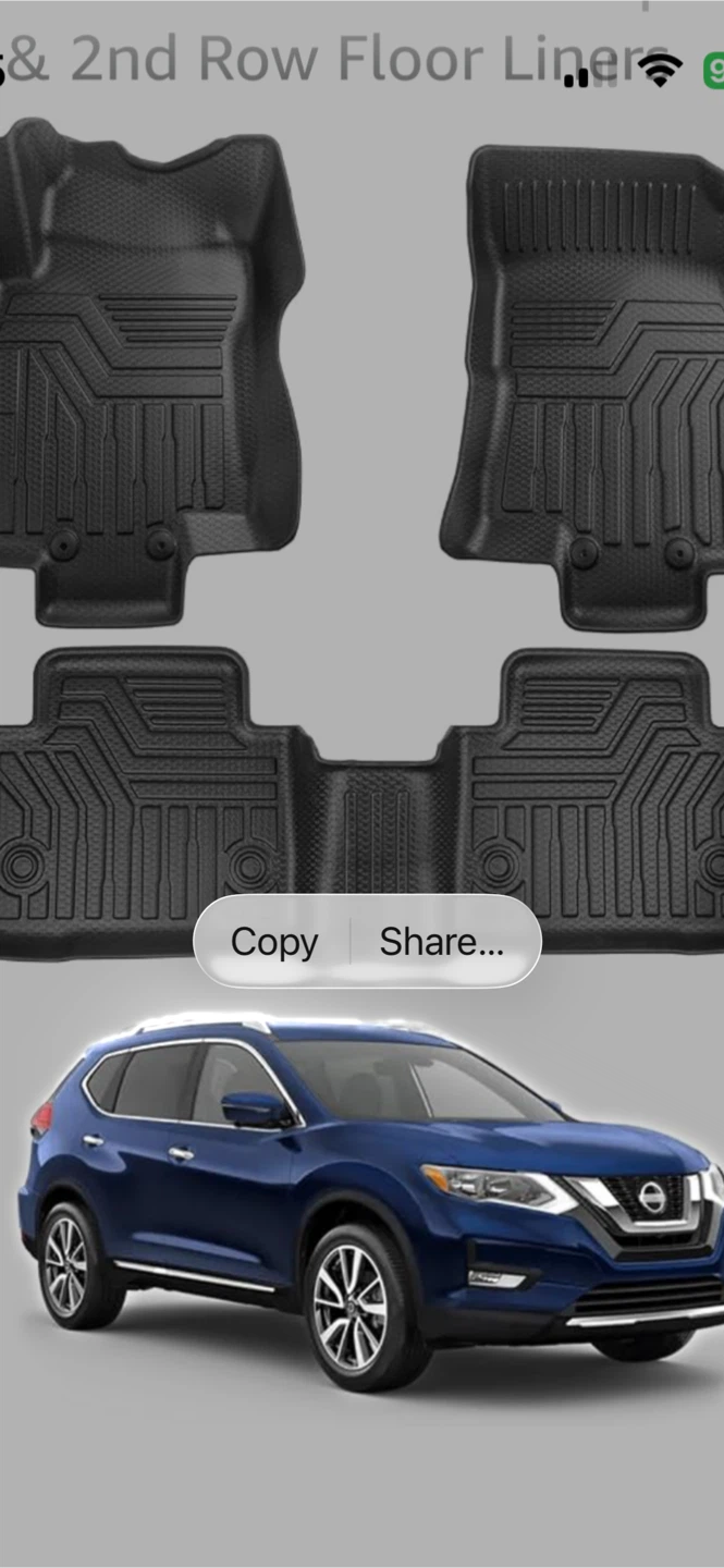 2017 Nissan rogue floor mats