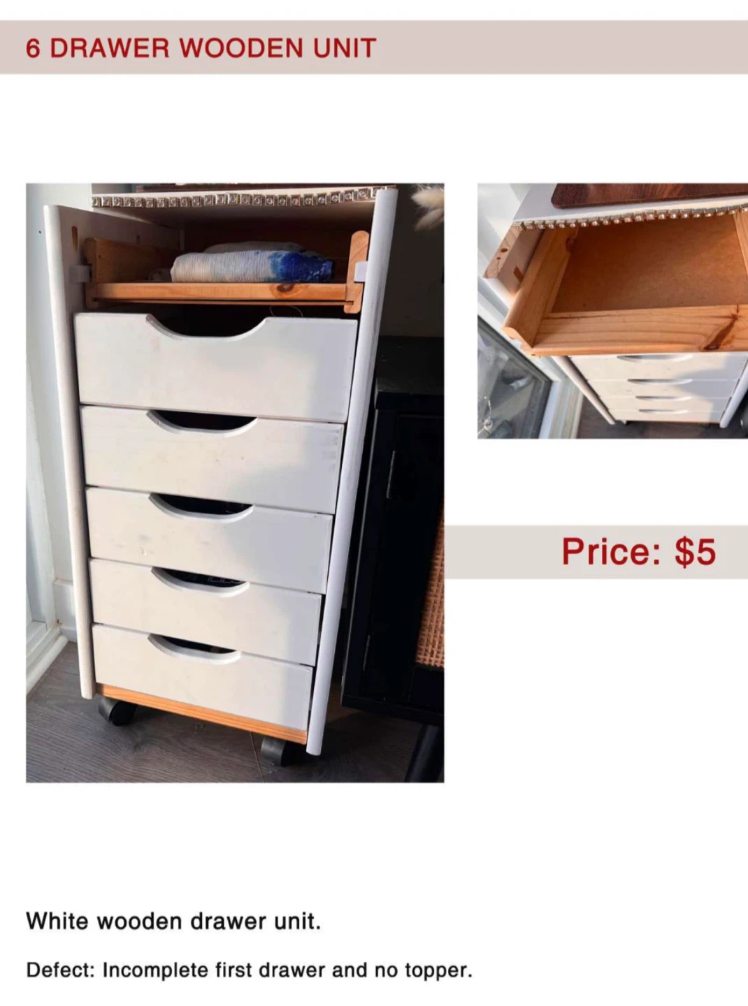 Wooden Storage Unit