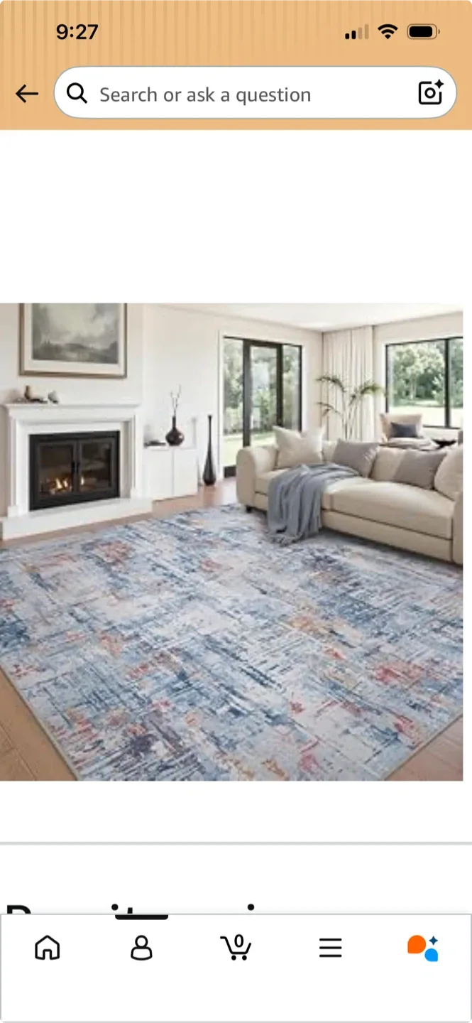 Abstract Area Rug 8x10