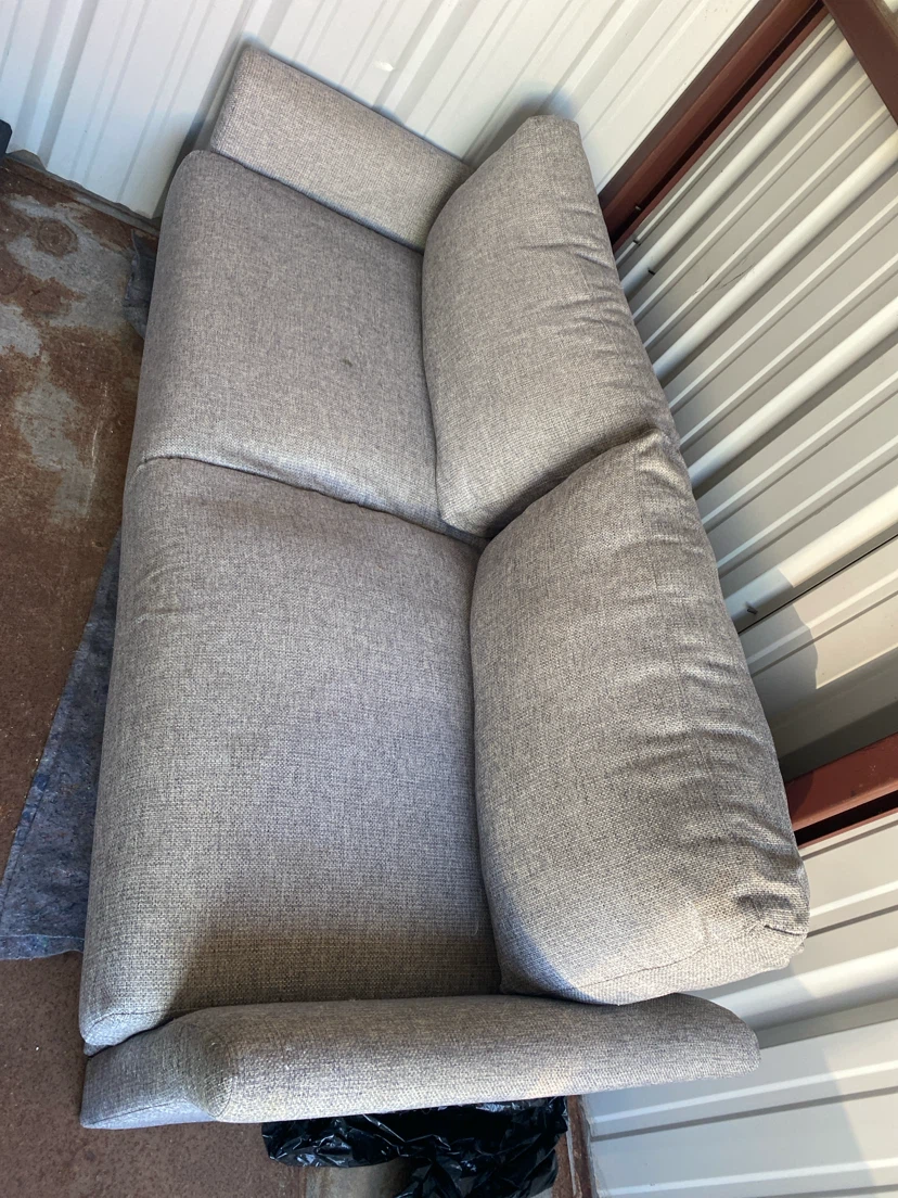 Light Grey Two-Seater Sofa