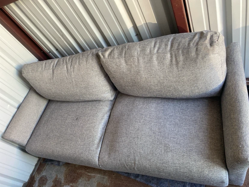 Light Grey Two-Seater Sofa - photo 2