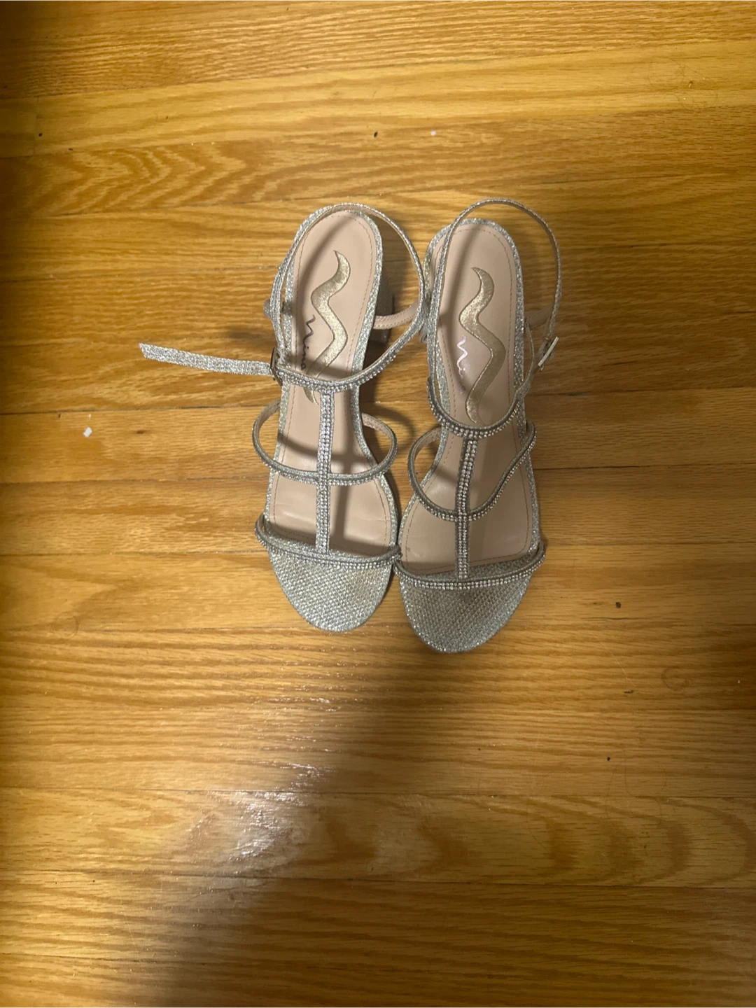 Nina Silver Glitter Block Heels - photo 2