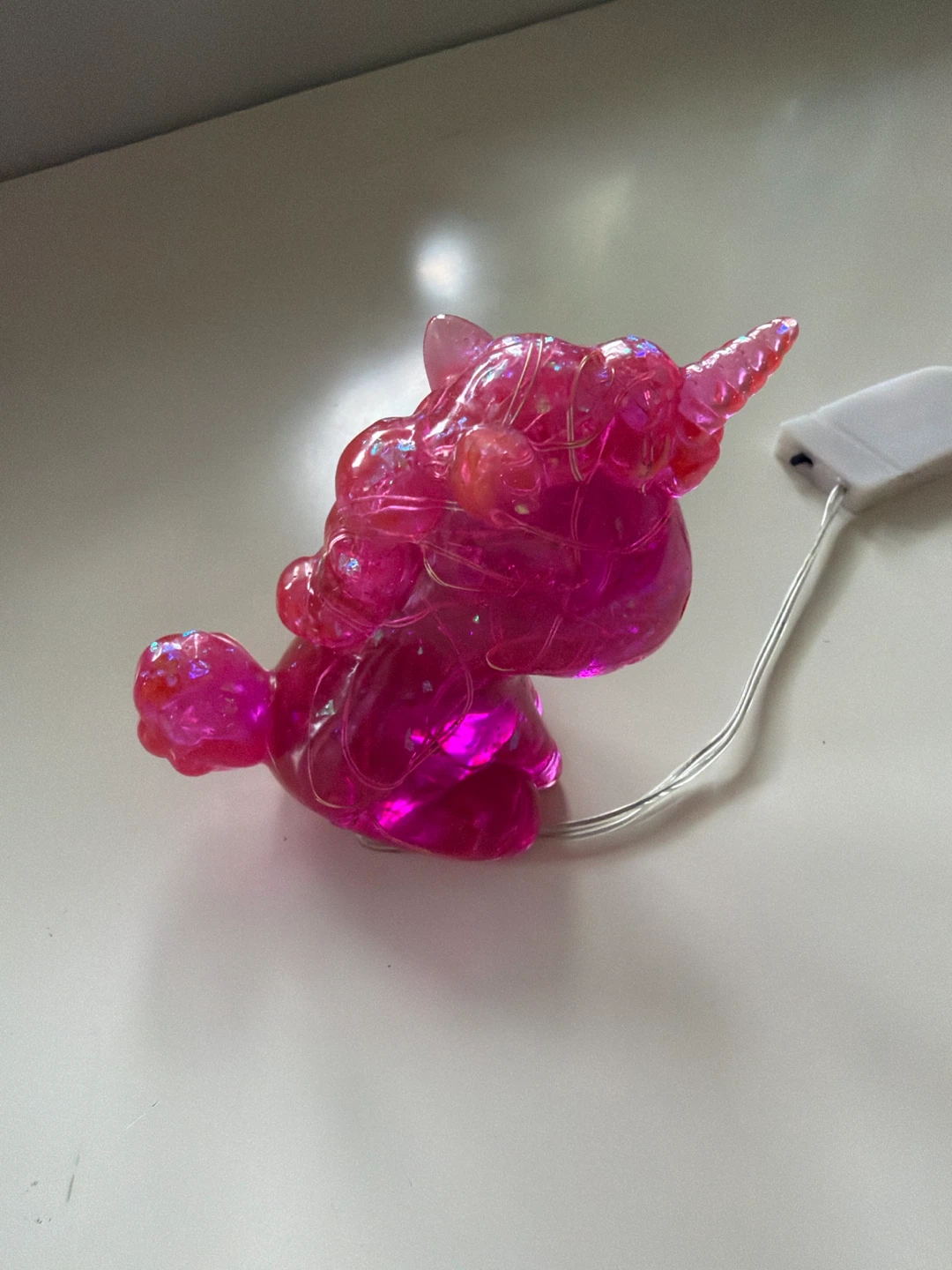 Pink light up unicorn
