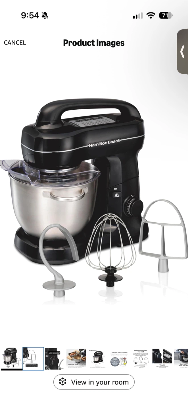 Hamilton Beach 4 Qt Electric Stand Mixer With 7 Speeds - photo 4