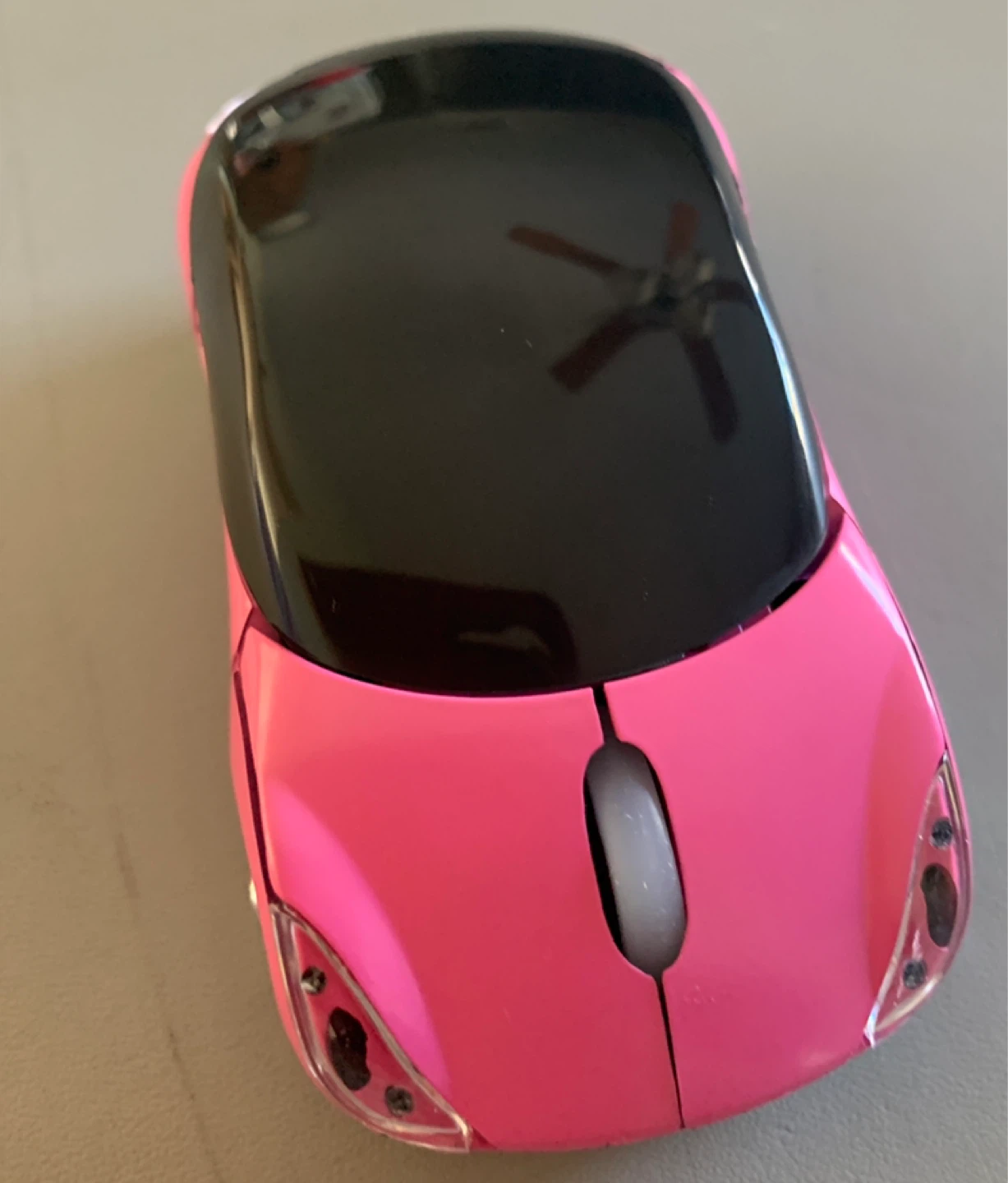 Pink Car-Shaped Wireless Optical Mouse - photo 4