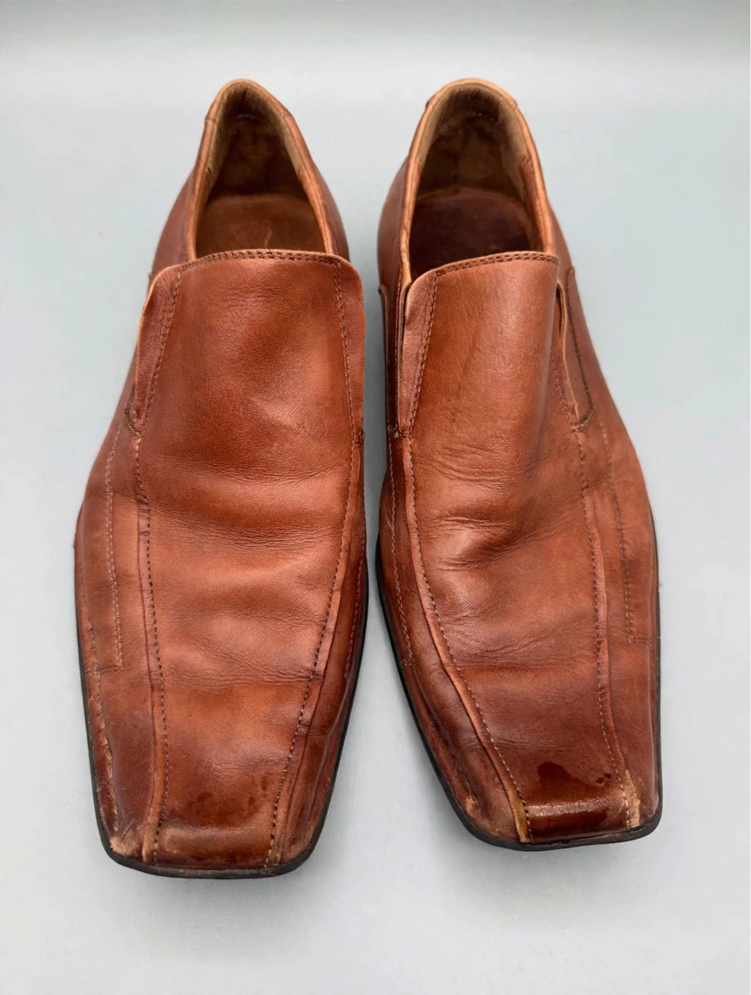 Aldo Brown Leather Slip-on Shoes size 8
