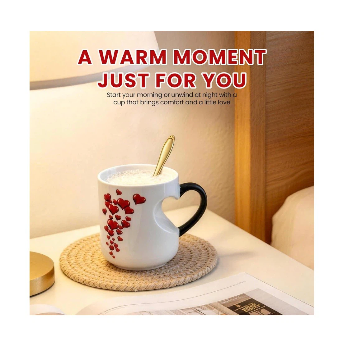 Brand new Heart-Shaped Color Changing Magic Ceramic Mug - photo 5