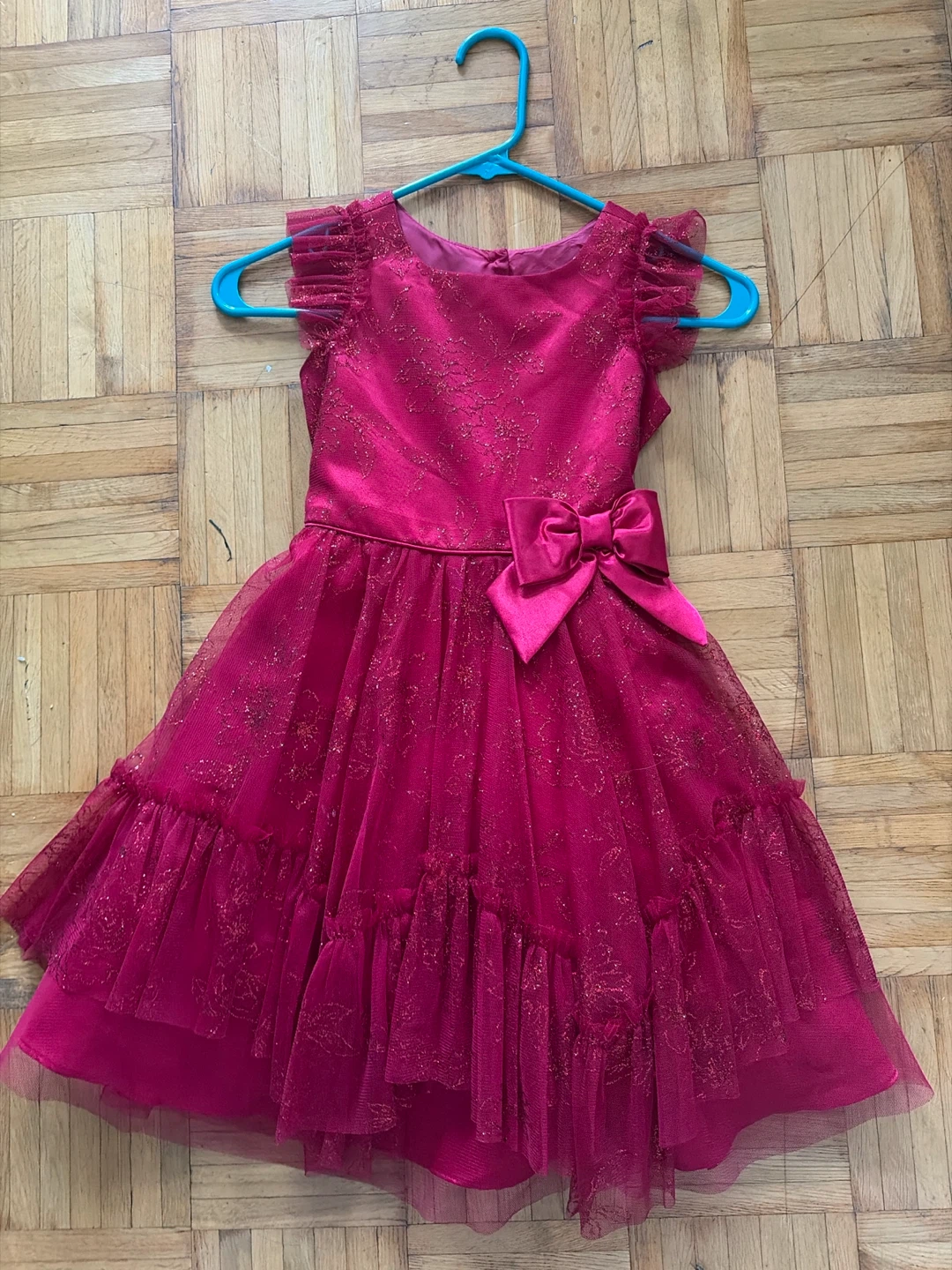 Jona Michelle Red Girls Dress Size 6 - photo 4
