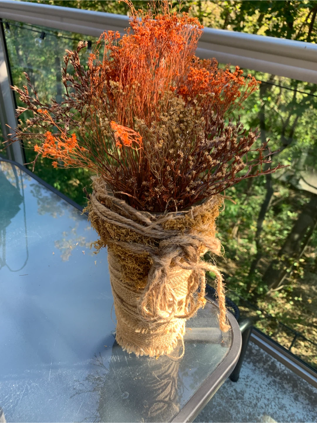 Rustic Jute Wrapped Decorative Vase - photo 2