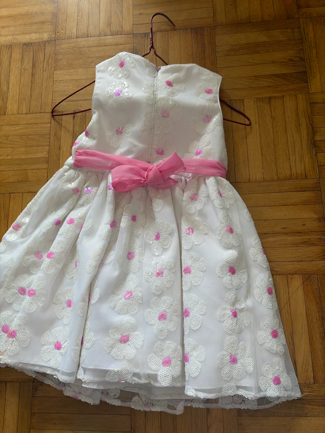 David Charles White Sequin Floral Dress - photo 2