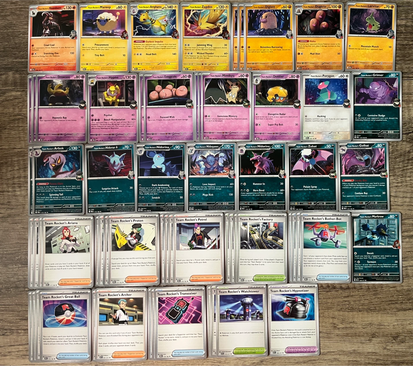 A Lot of Pokemon Team Rocket Cards (60+)