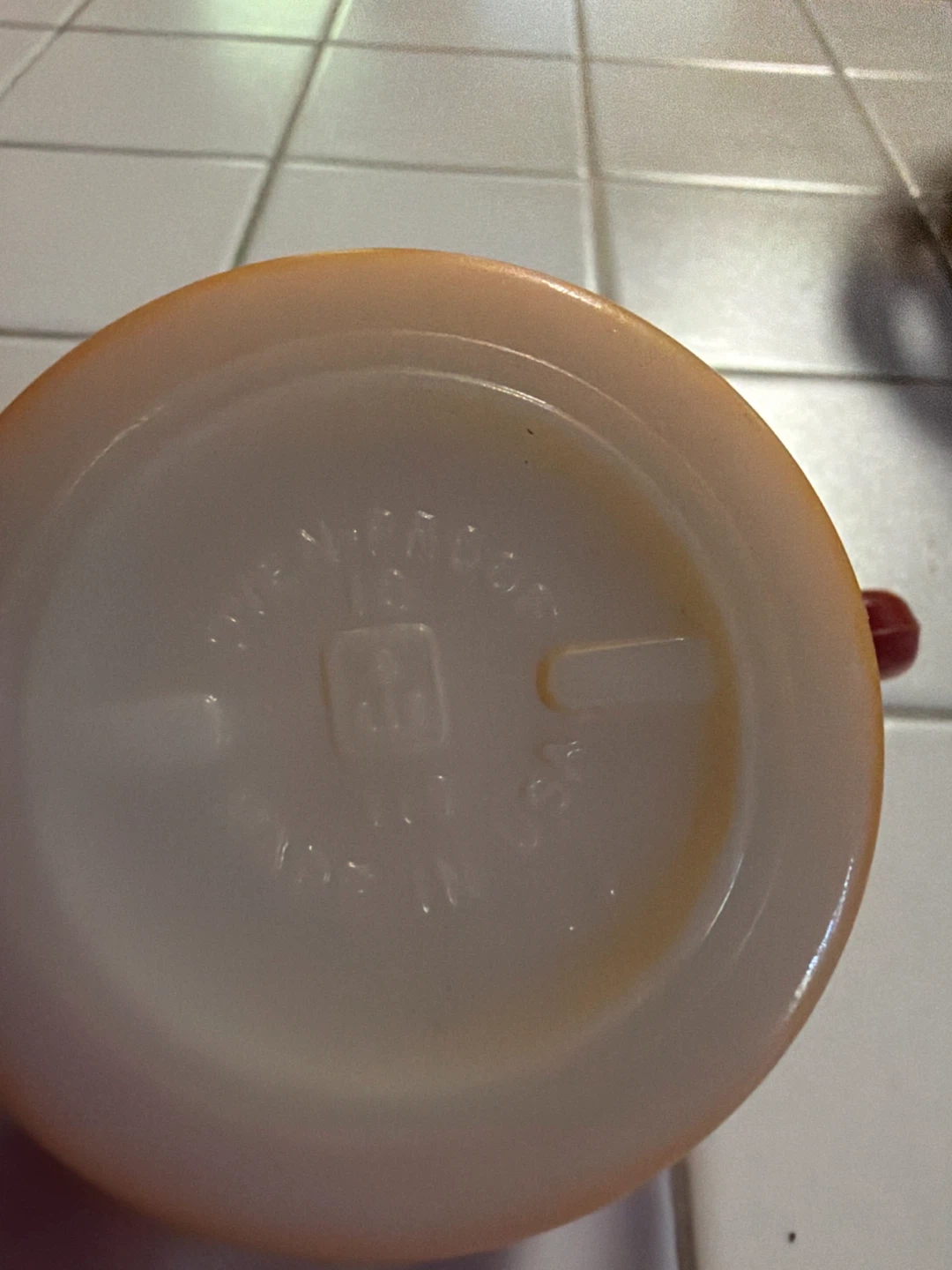 Vintage Fire-King Orange Diamond Mug - photo 2