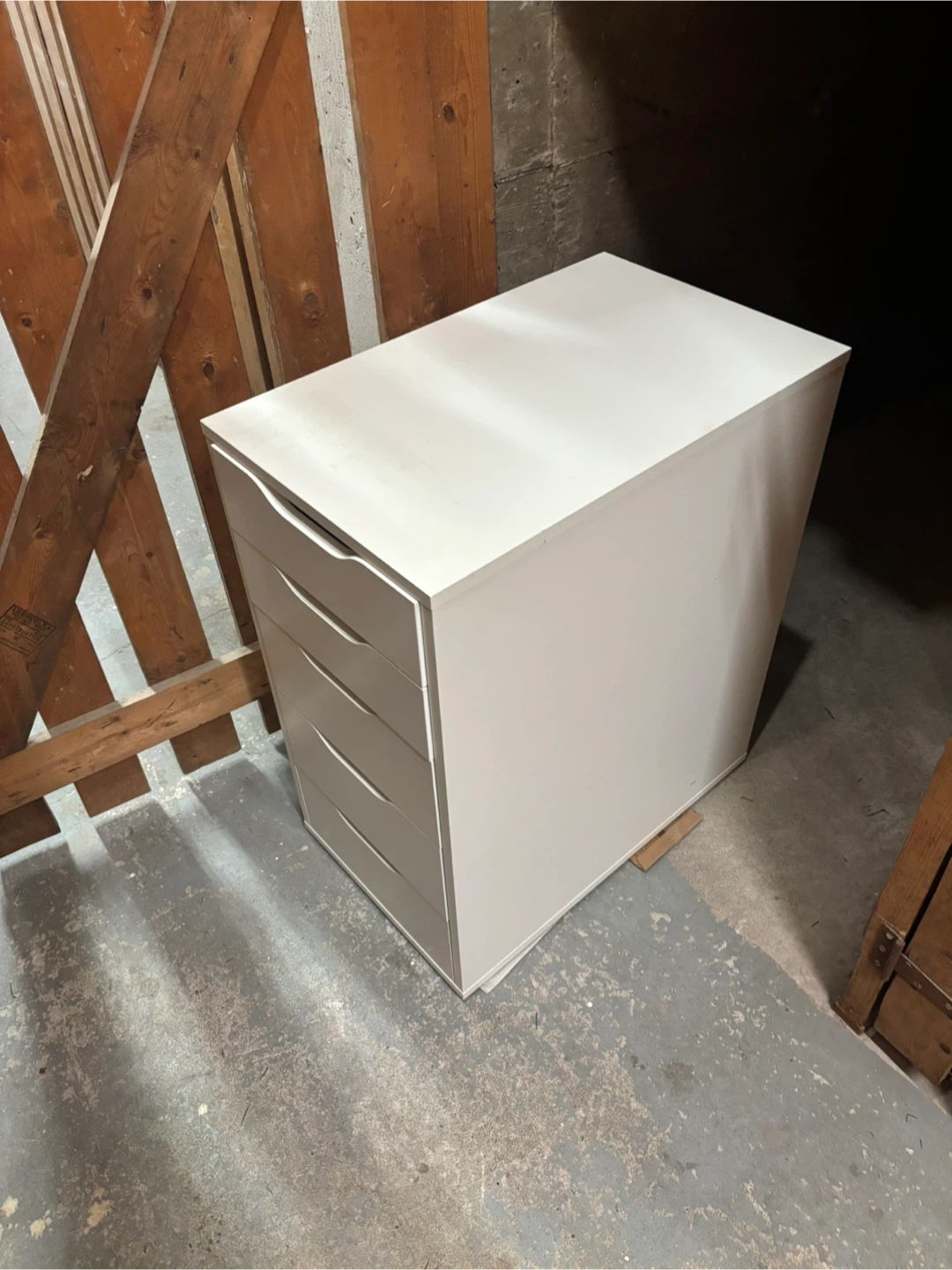 White 5-Drawer Storage Unit