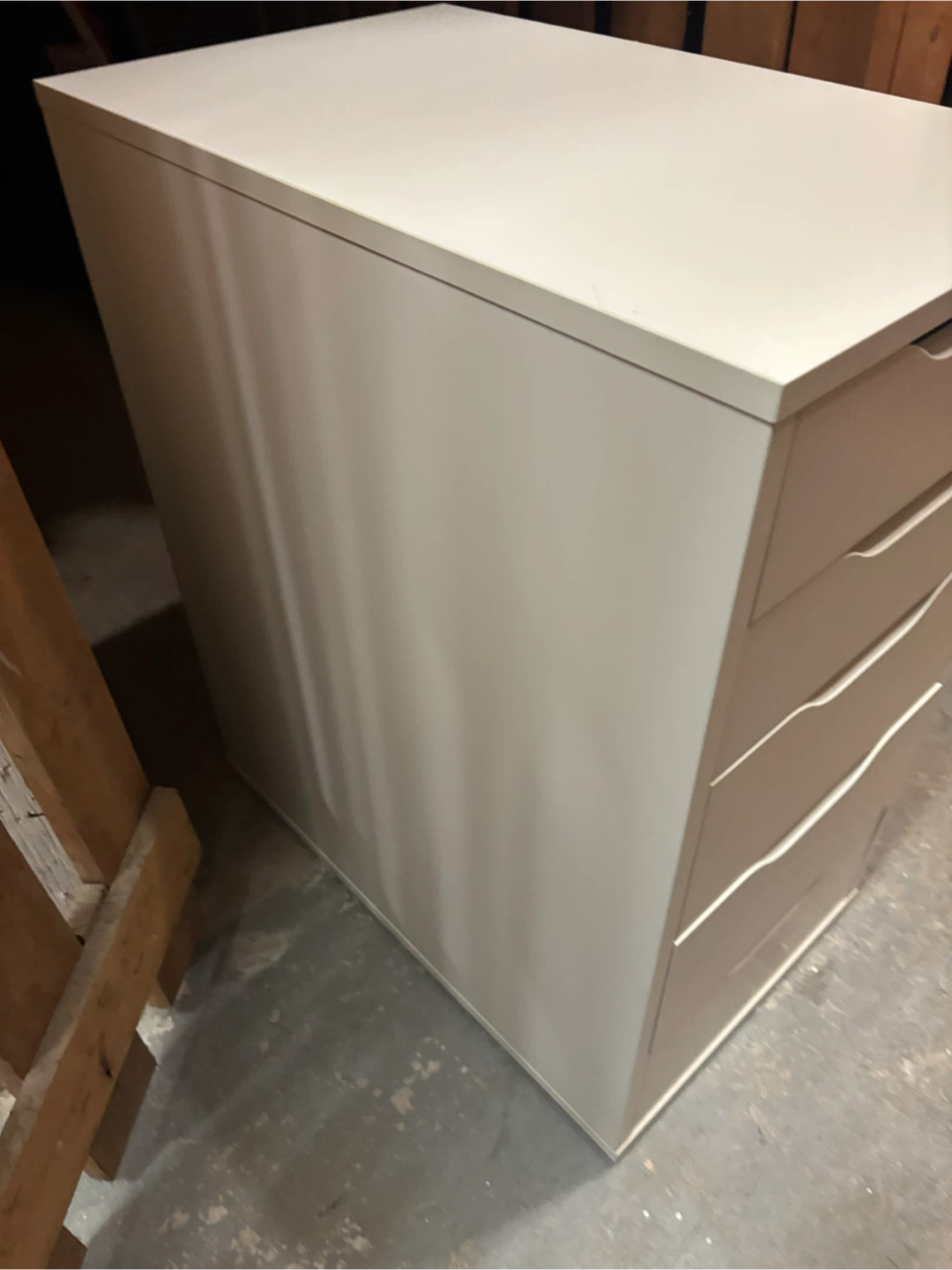 White 5-Drawer Storage Unit - photo 2