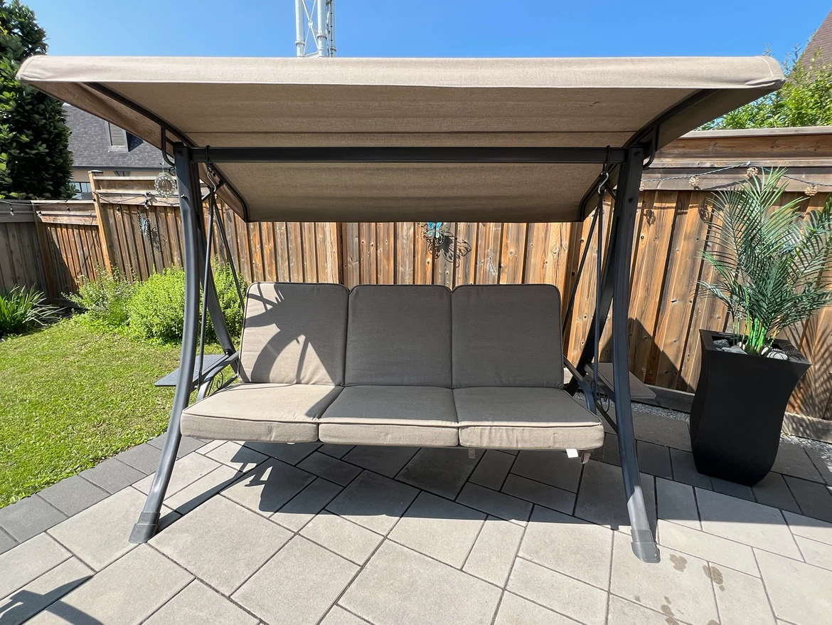 Convertible Outdoor Canopy Swing with Sunbrella UV Fabric - photo 3