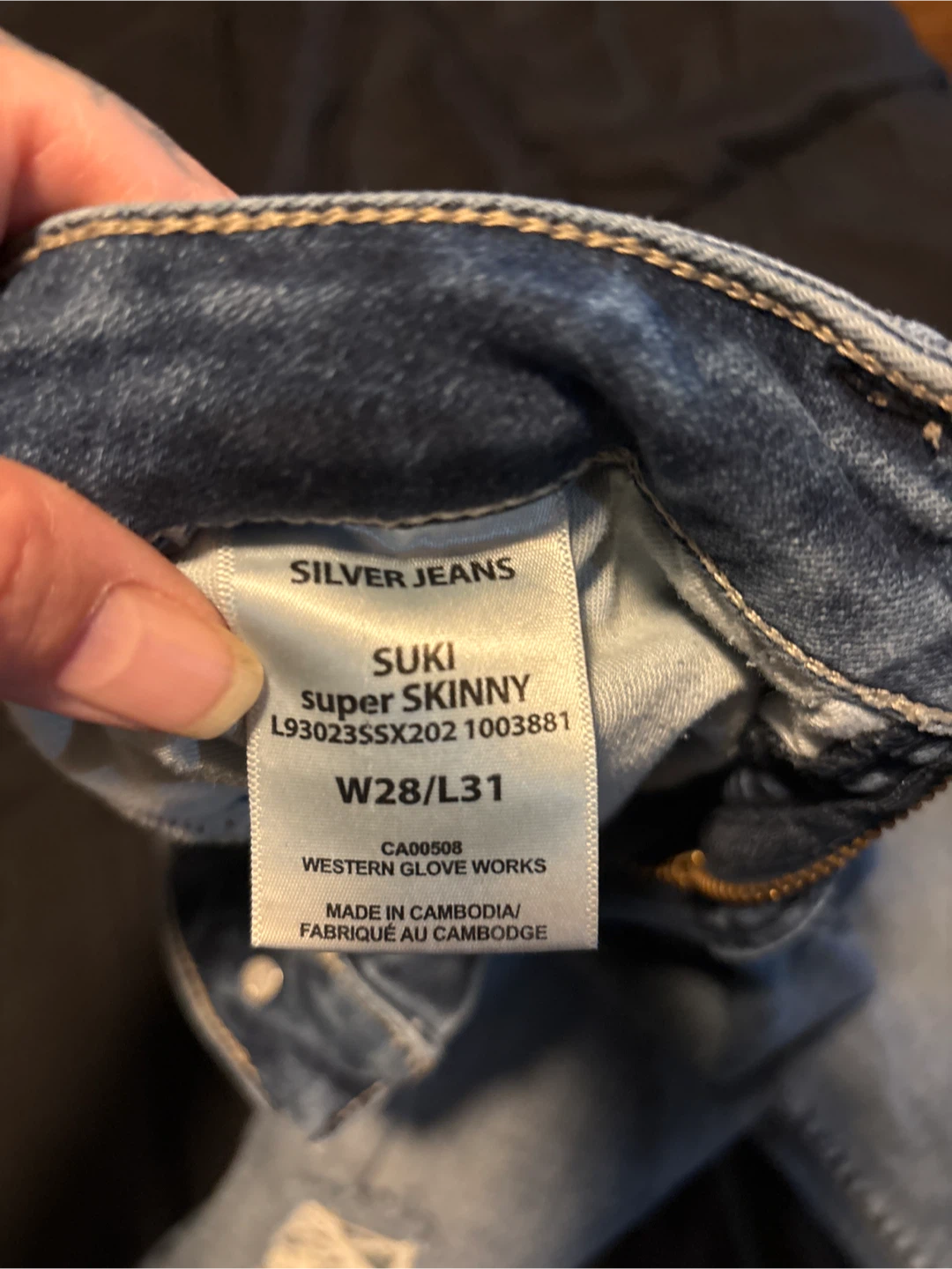 Silver Jeans Suki Super Skinny Jeans W28/L31 - photo 2
