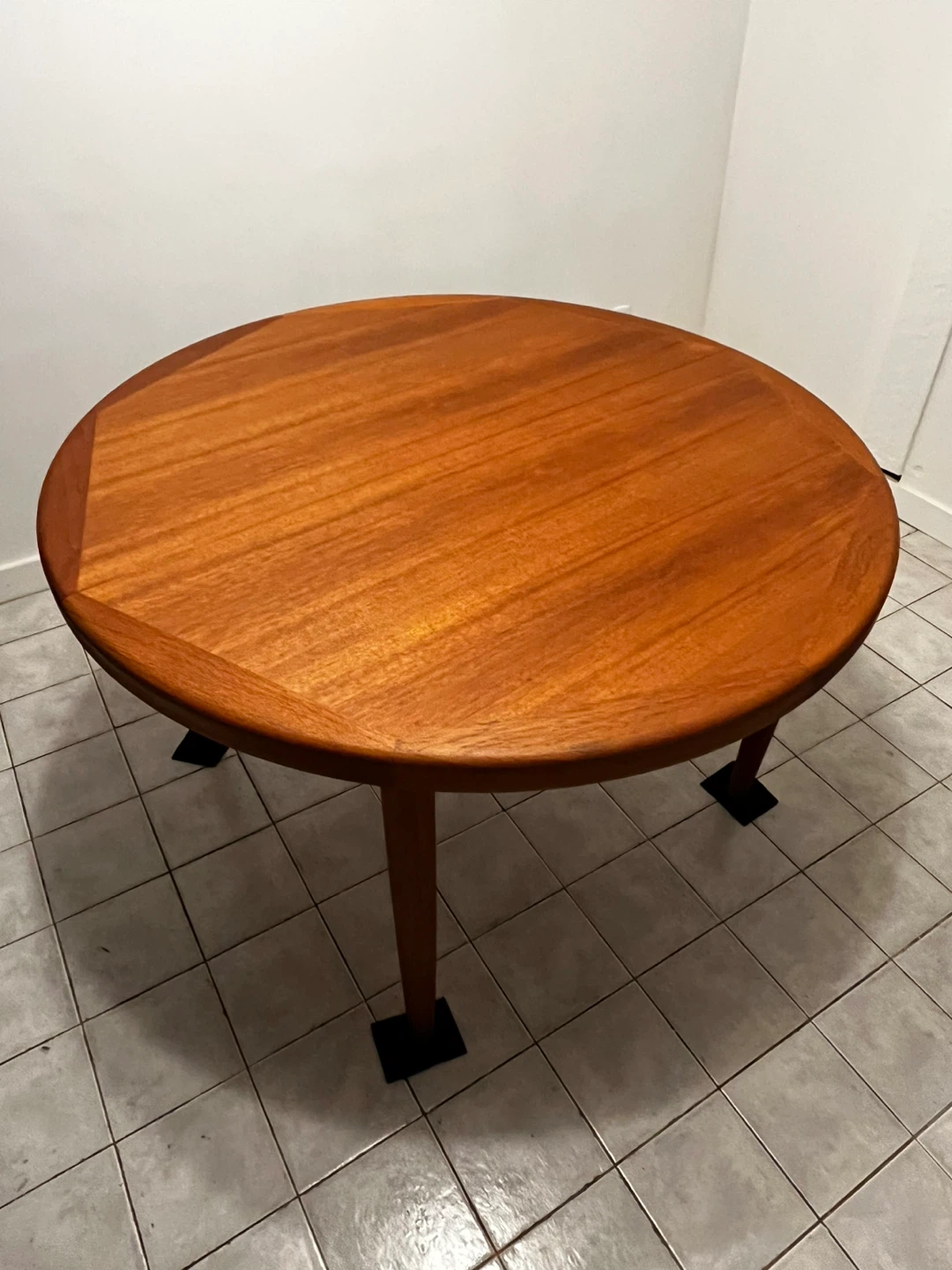 Restored Danish Teak Round Dining Table - photo 4