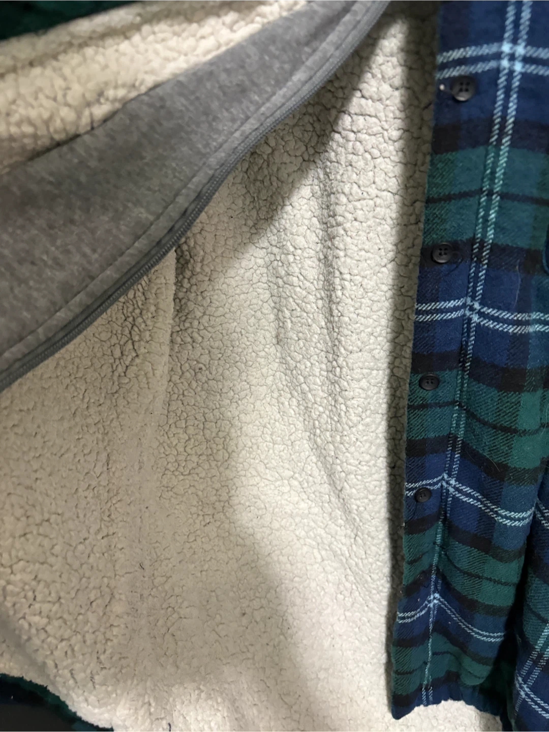 Plaid Hooded Shirt - Large - photo 3