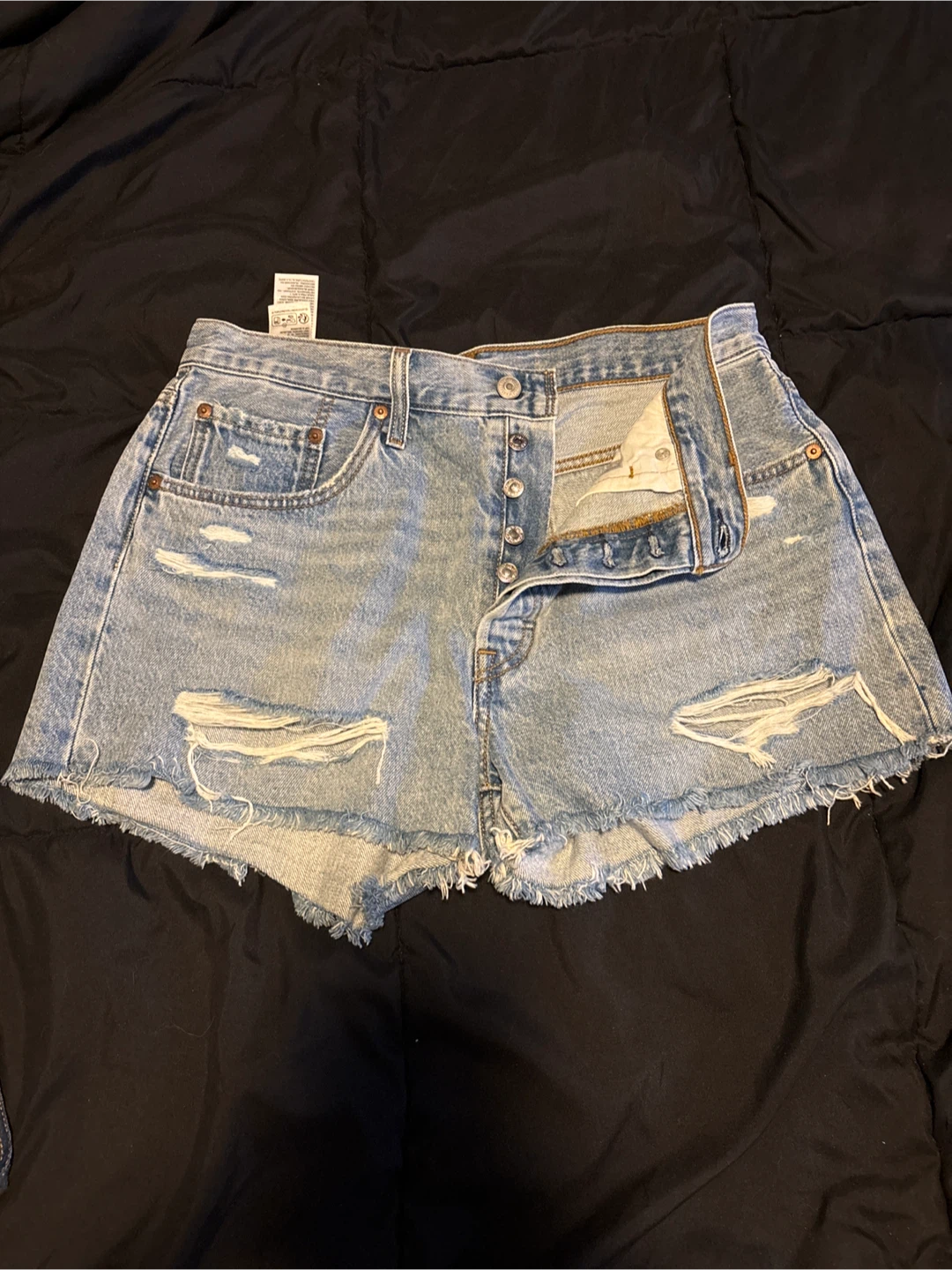 Levi's 501 Original Distressed Denim Shorts - W31