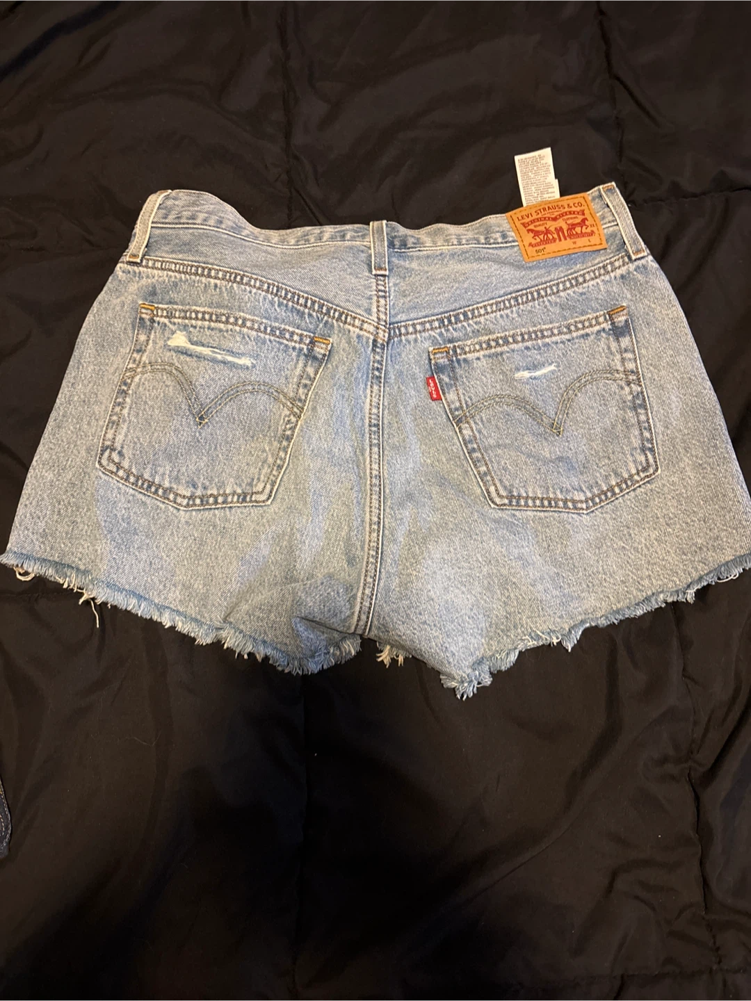 Levi's 501 Original Distressed Denim Shorts - W31 - photo 2