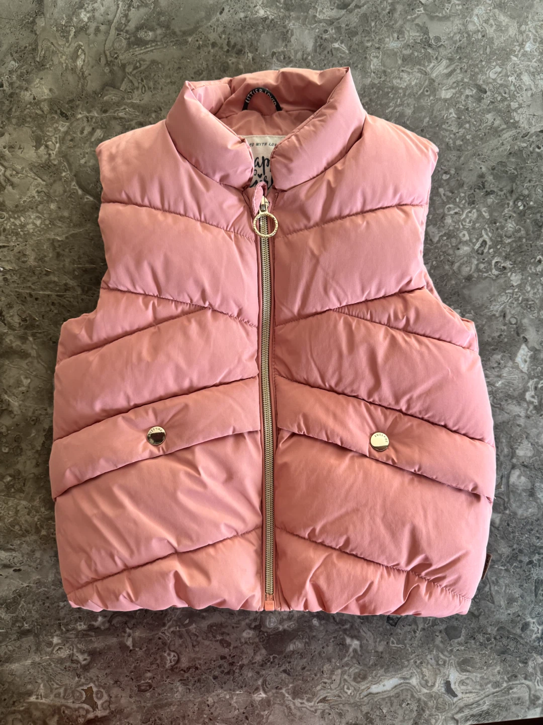 Pink Puffer Vest- T5