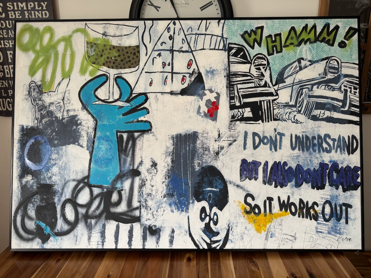 Large Pop Art Style Canvas Wall Art