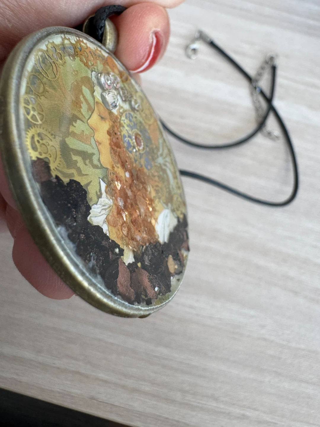 Steampunk style pendant necklace - photo 3