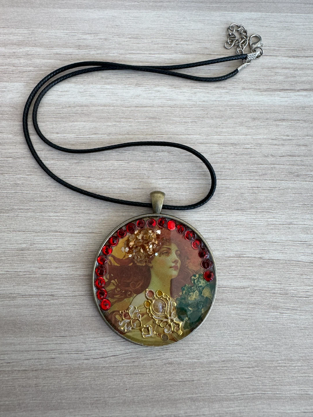 Art Nouveau Style Pendant Necklace