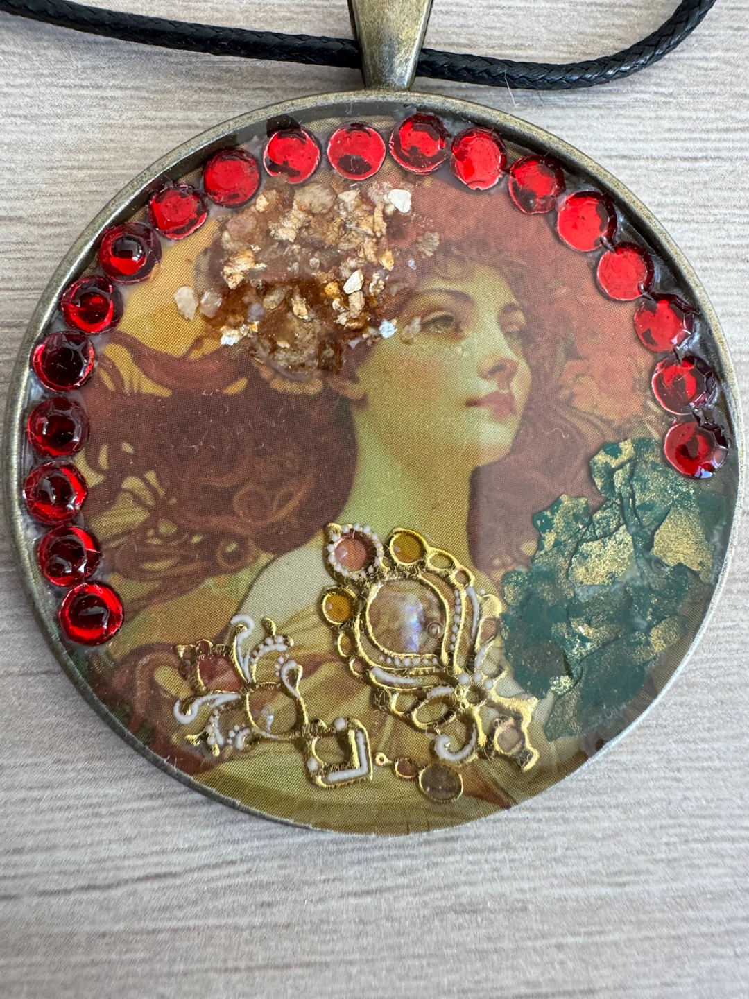 Art Nouveau Style Pendant Necklace - photo 2