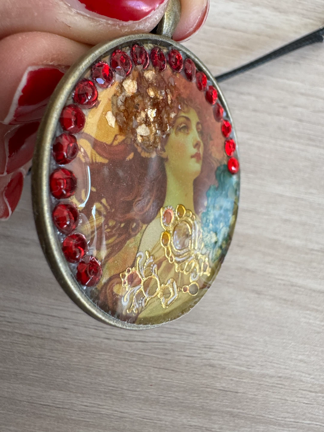 Art Nouveau Style Pendant Necklace - photo 3