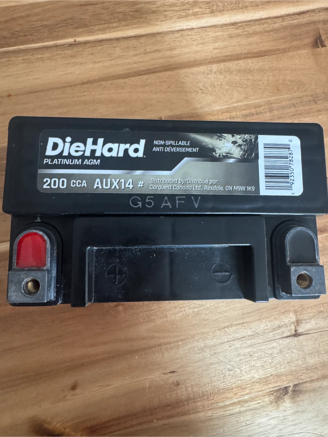 DieHard Platinum AGM AUX14 Battery - photo 2