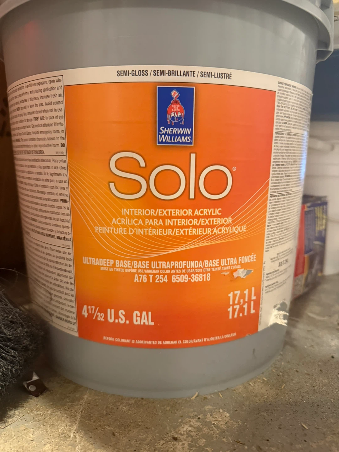 Sherwin Williams Solo Interior/Exterior 17L SemiGloss