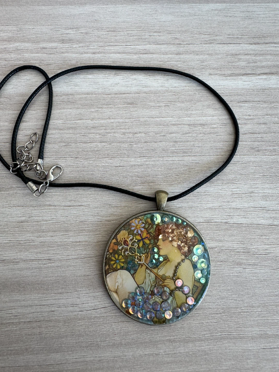 Art Nouveau Style Pendant Necklace