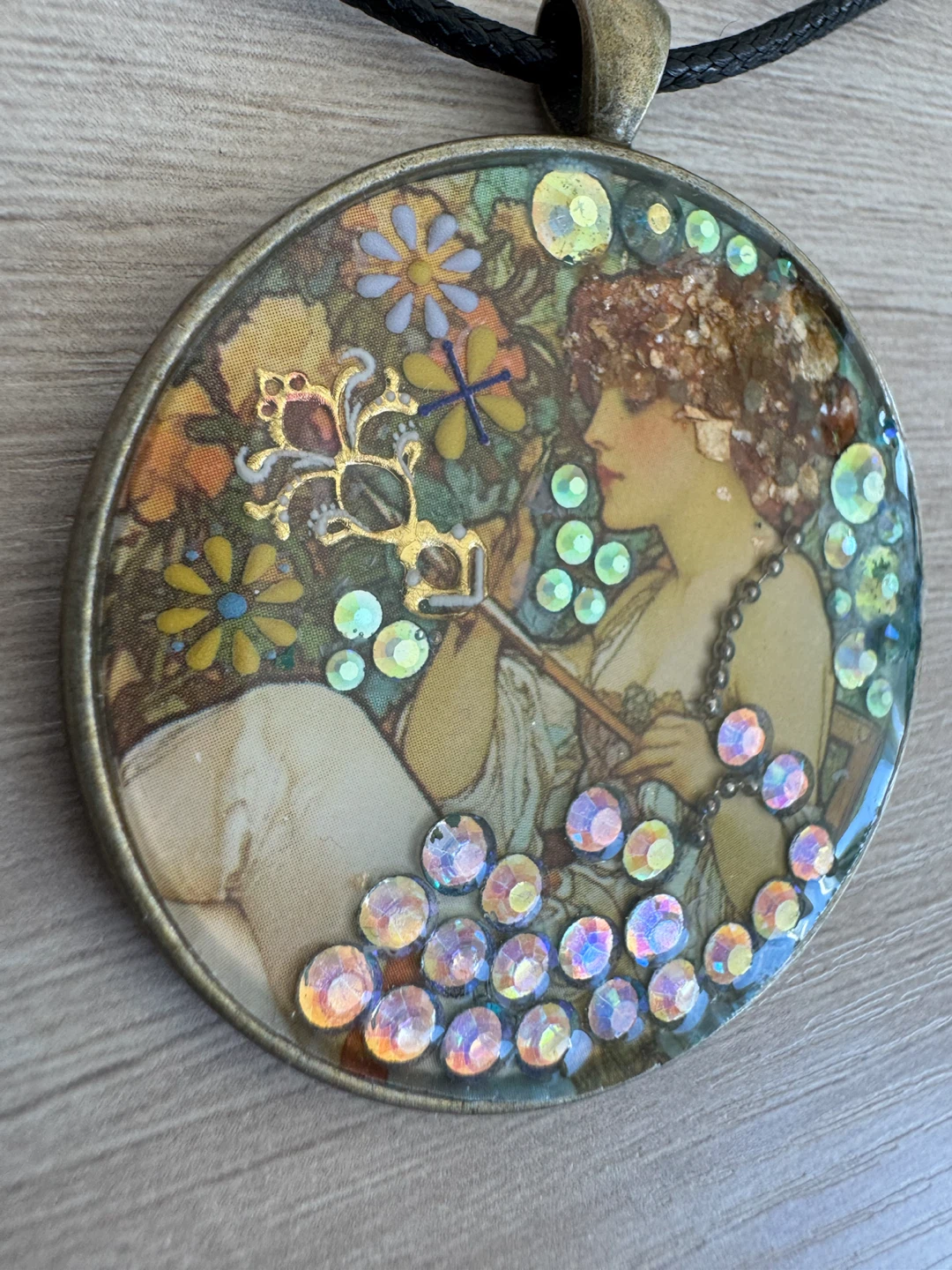 Art Nouveau Style Pendant Necklace - photo 2