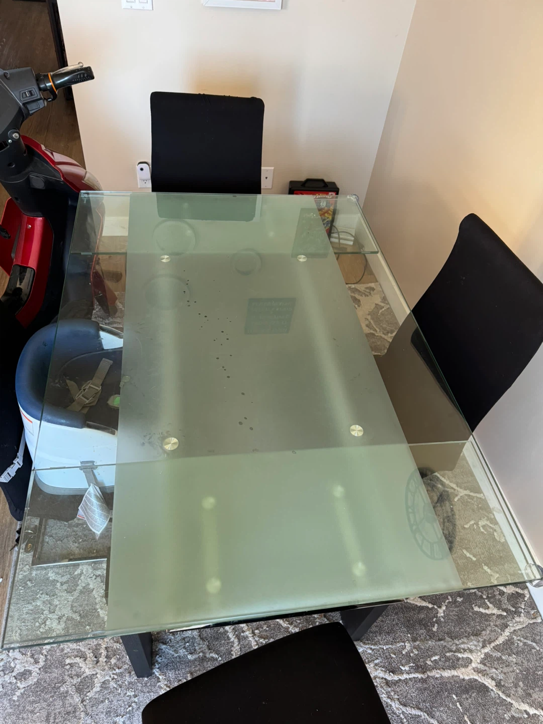Glass Dining Table with 4 Chairs - photo 3