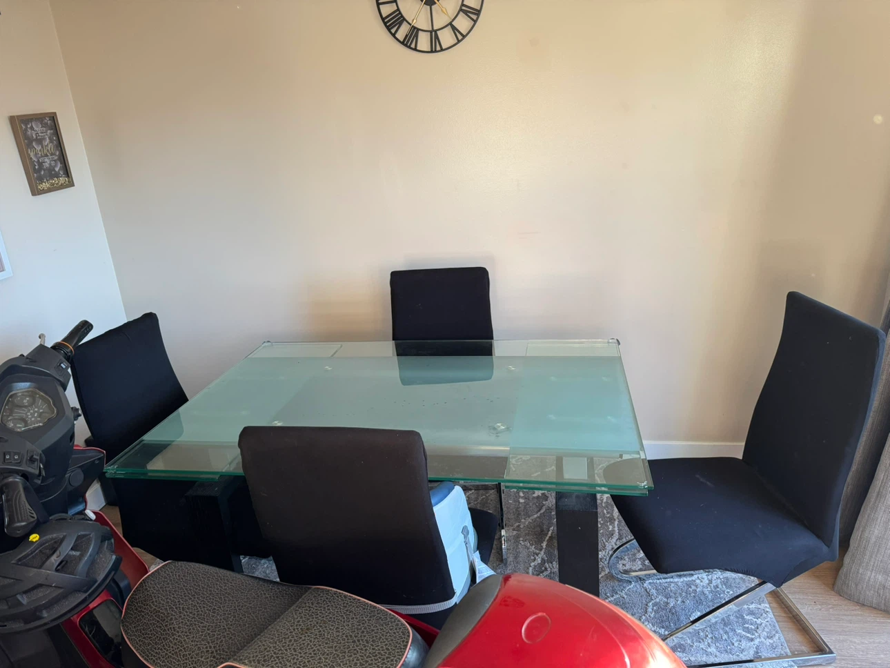 Glass Dining Table with 4 Chairs - photo 4
