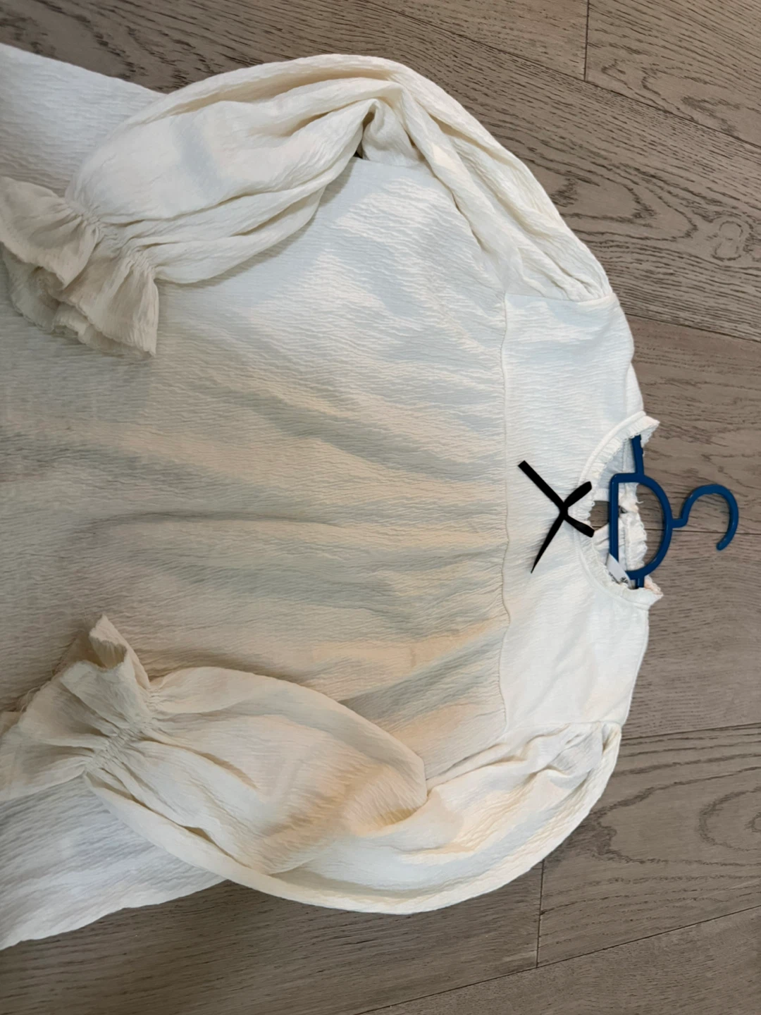 H&M Girls White Blouse with Bow Detail - photo 2