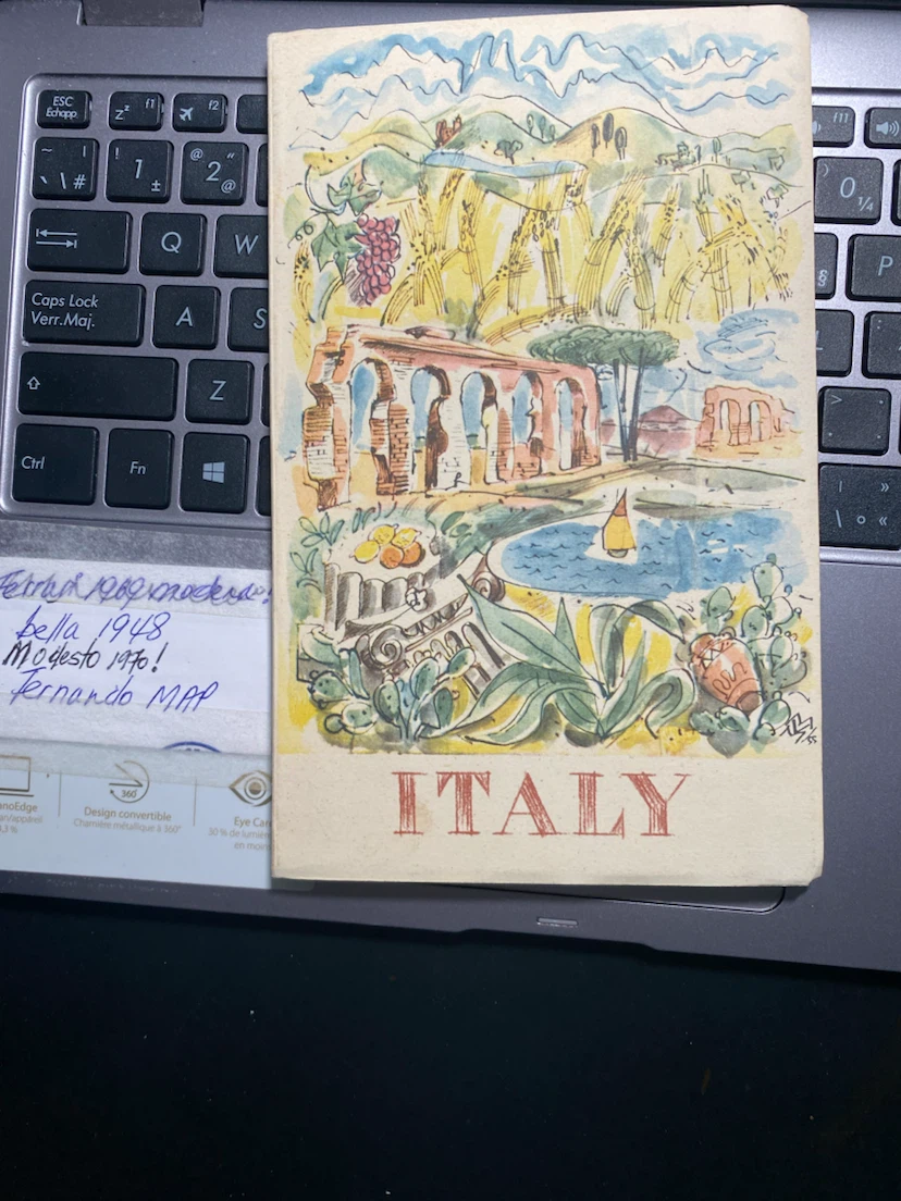 Vintage Italy Travel Guide Book