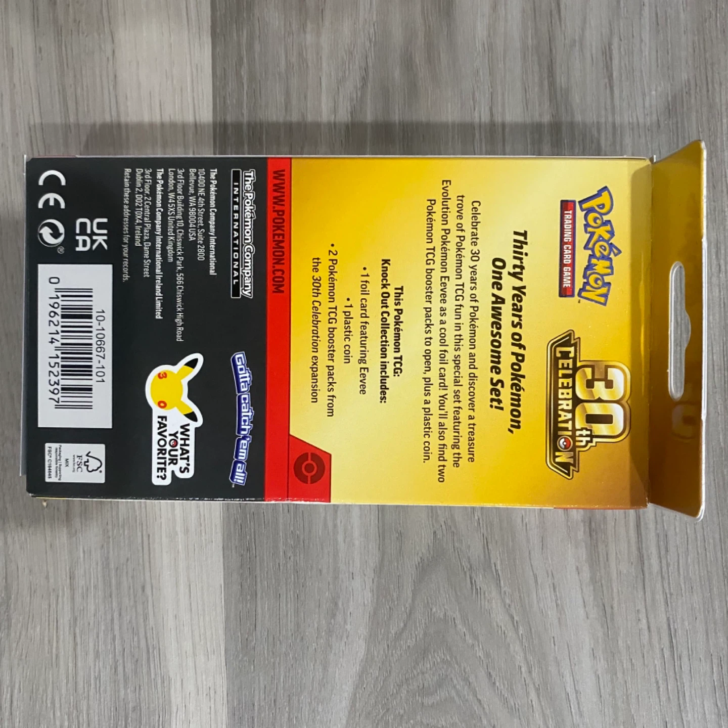 4 Pack Pokemon 30th Anniversary Knock Out Collection - photo 2