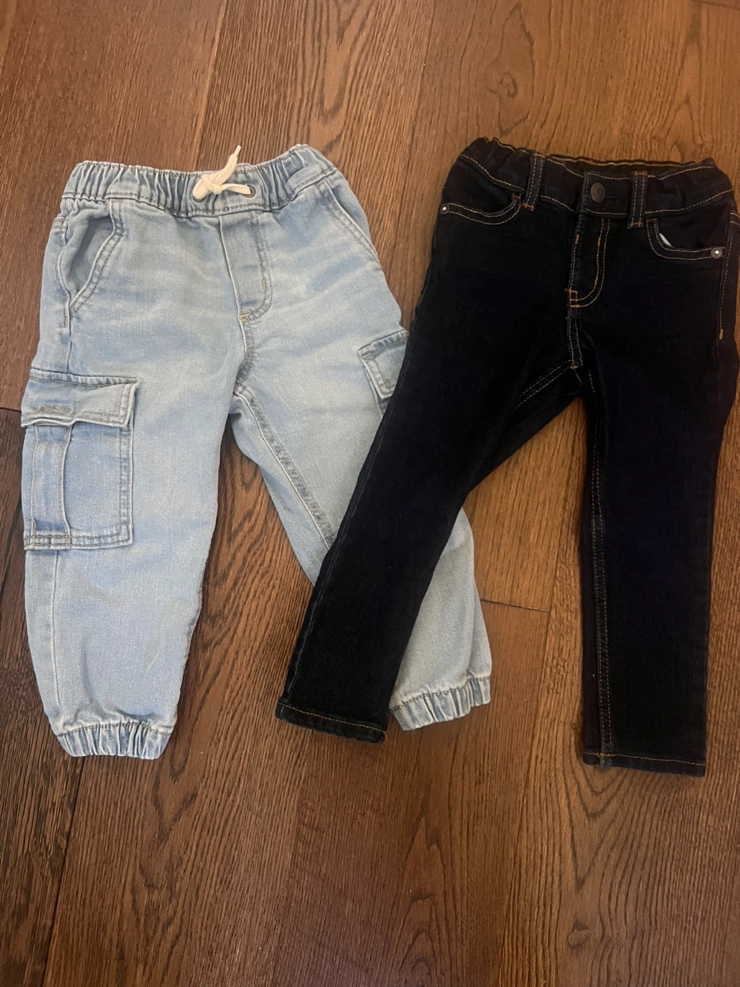 Two pairs of Oshkosh 3T toddler jogger jeans