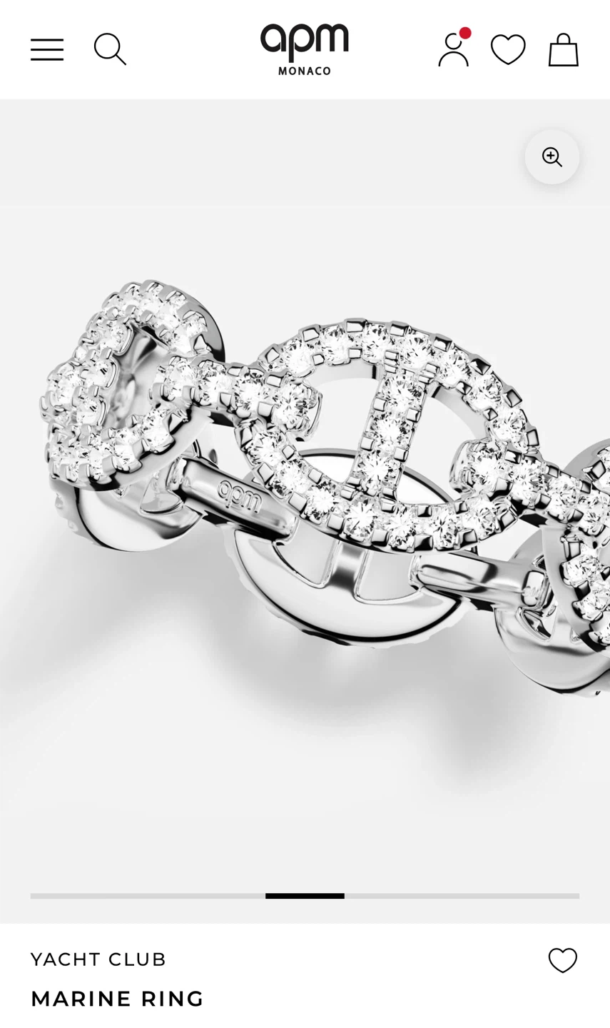 APM Monaco Marine Ring Size 52 - photo 2