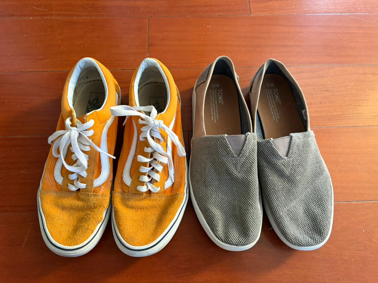 VANS and TOMS Shoes Bundle, size 10 men’s