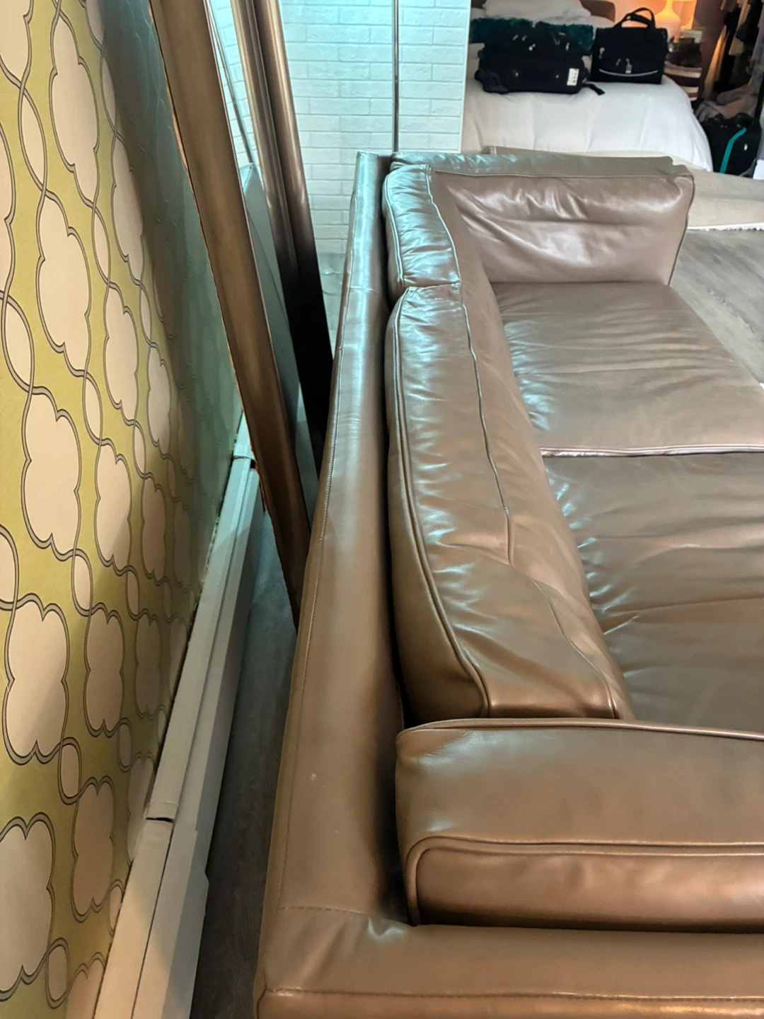 EQ3 Leather Sofa - photo 2