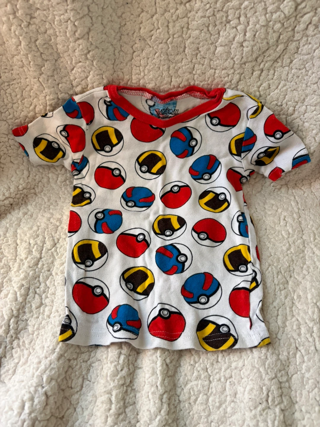 Pokemon Poke Ball Pajama Set Size 6 - photo 2
