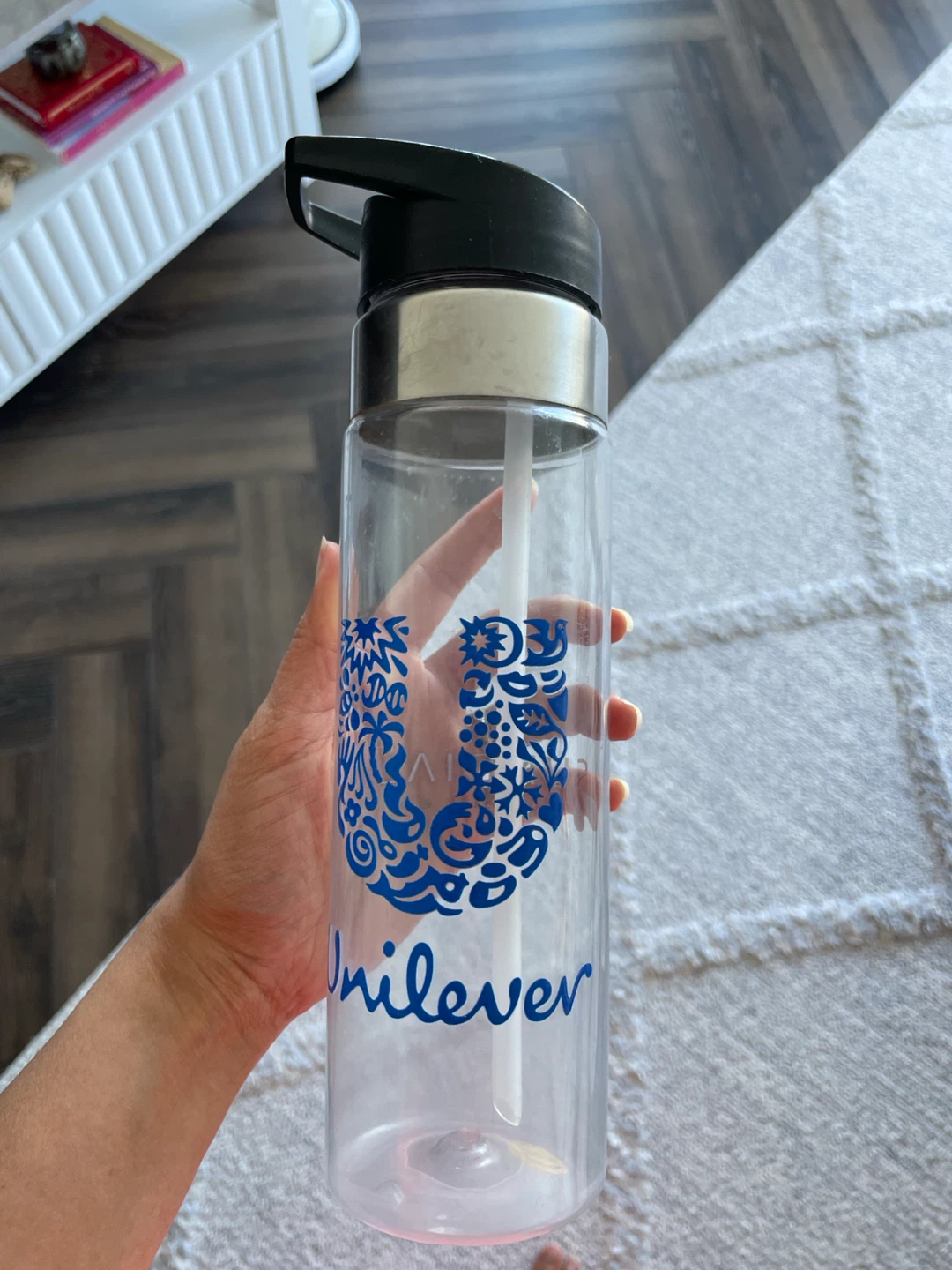 Unilever branded water bottle