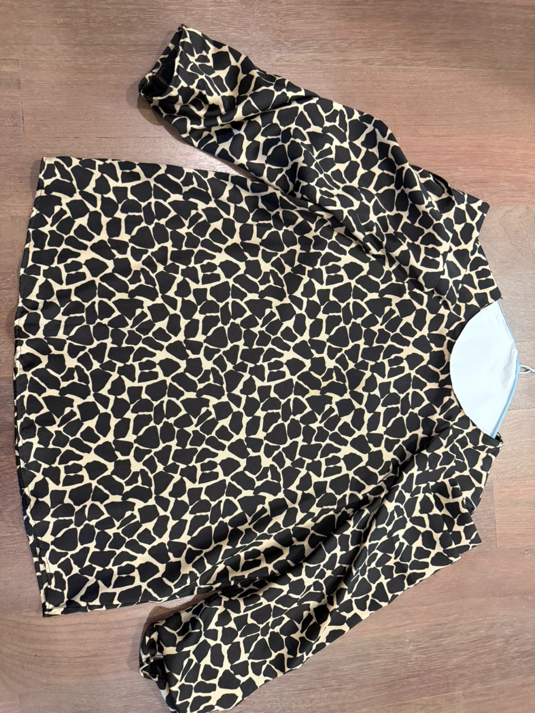 Zara Basic Giraffe Print Blouse