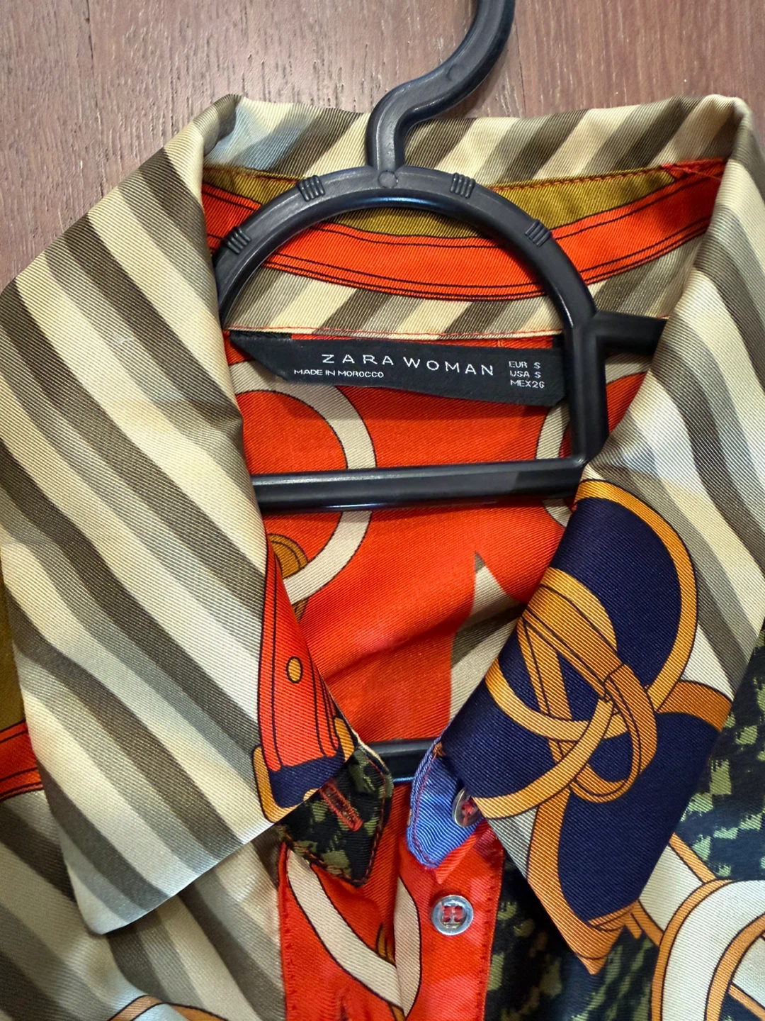 Zara Woman Patterned Shirt Dress - photo 3