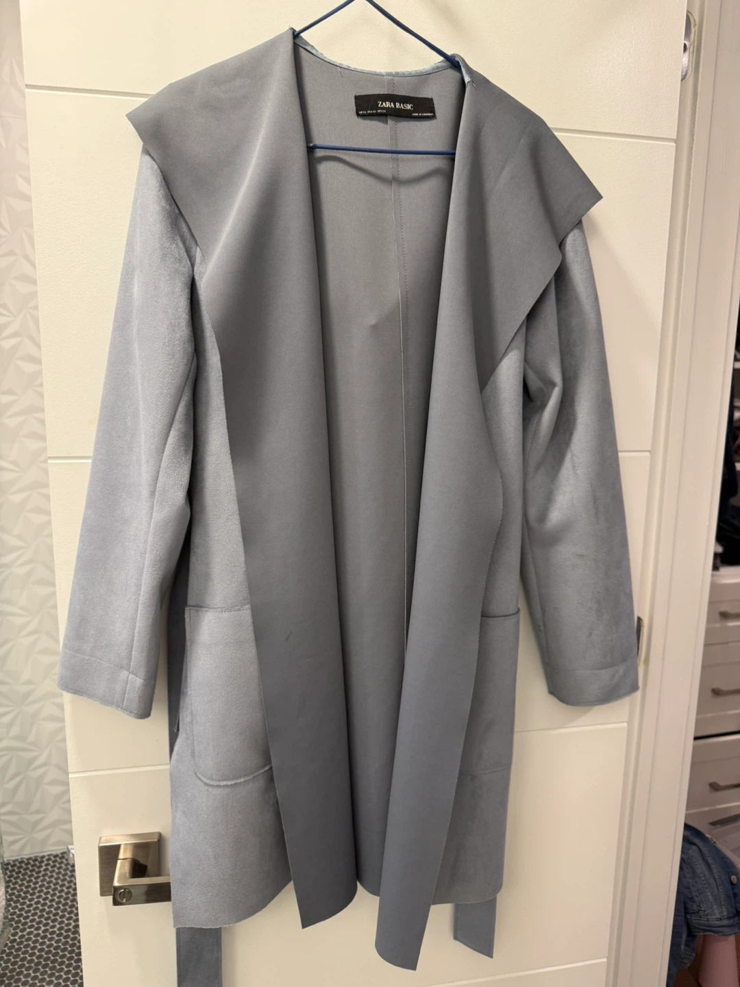 Zara Basic Suede-Look Coat